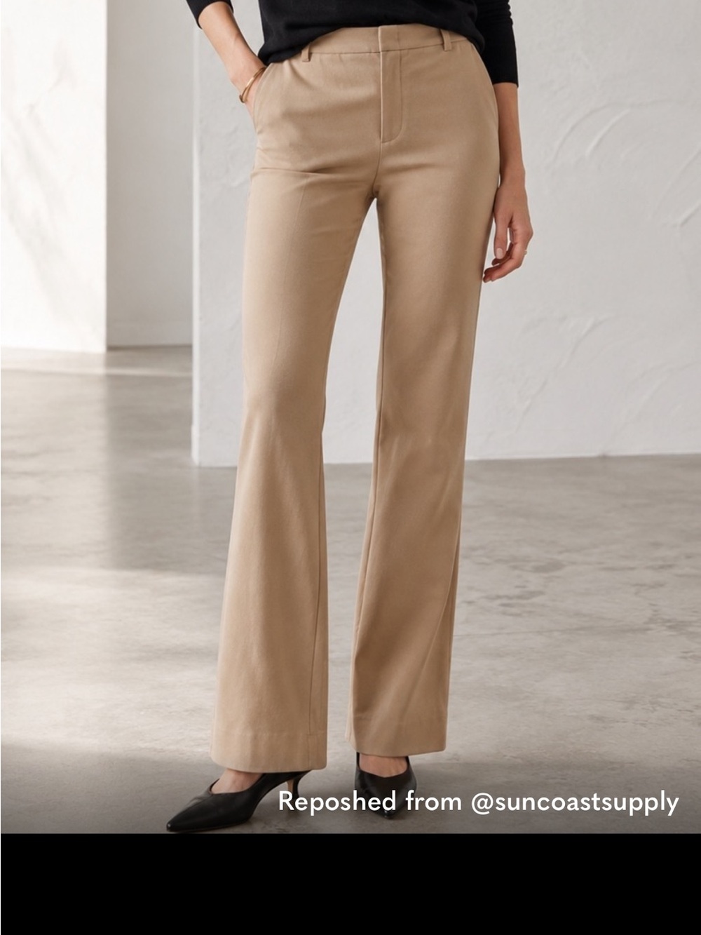 Vince Italian cotton camel trousers size 4